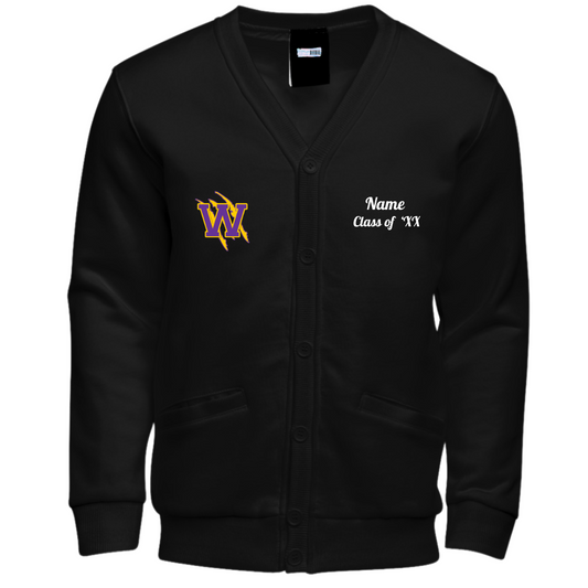 Wossman Purple Alumni Cardigan