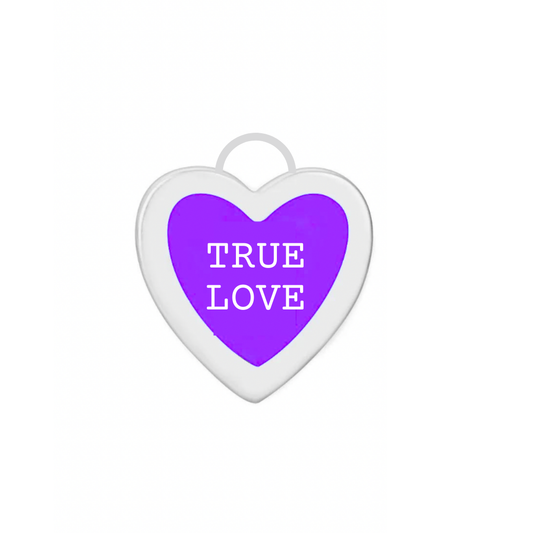 “True Love” Conversation Heart Disc Charm