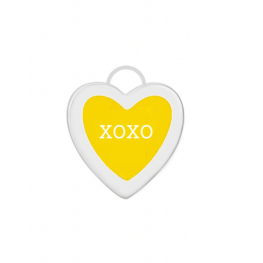 “XOXO” Conversation Heart Disc Charm