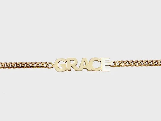 Cuban Link Name Bracelet