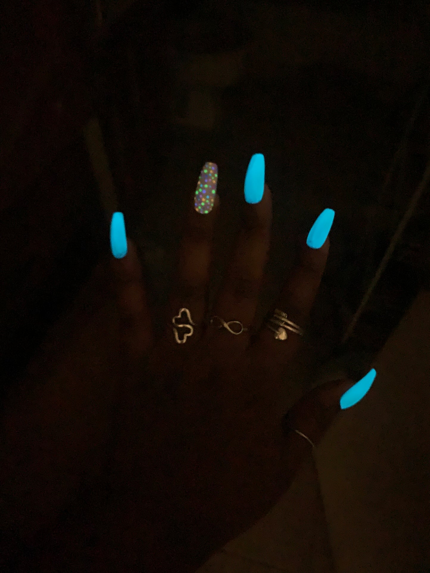 "Turquoise Glow" Nail Set