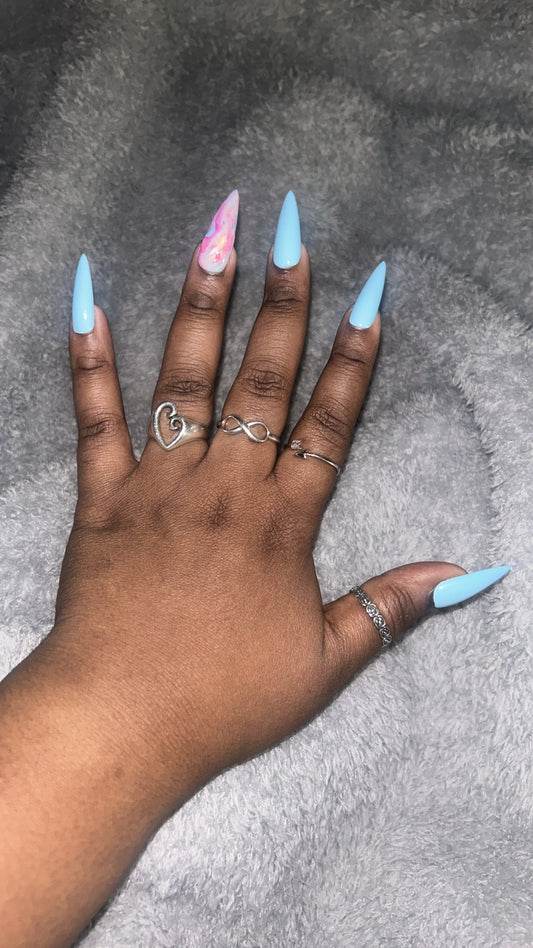 "Summer Marble" Nail Set