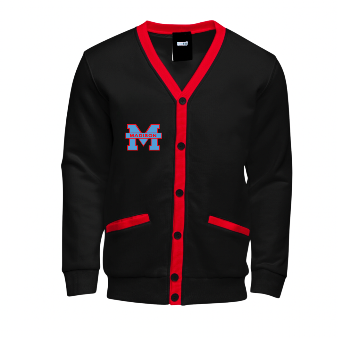 Black/Red Madison Cardigan