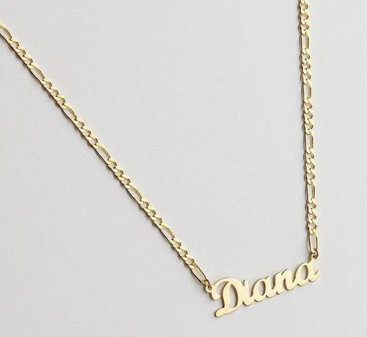 Figaro Chain Name Necklace