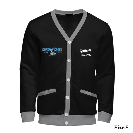 Black/Gray SC Logo Shark Cardigan