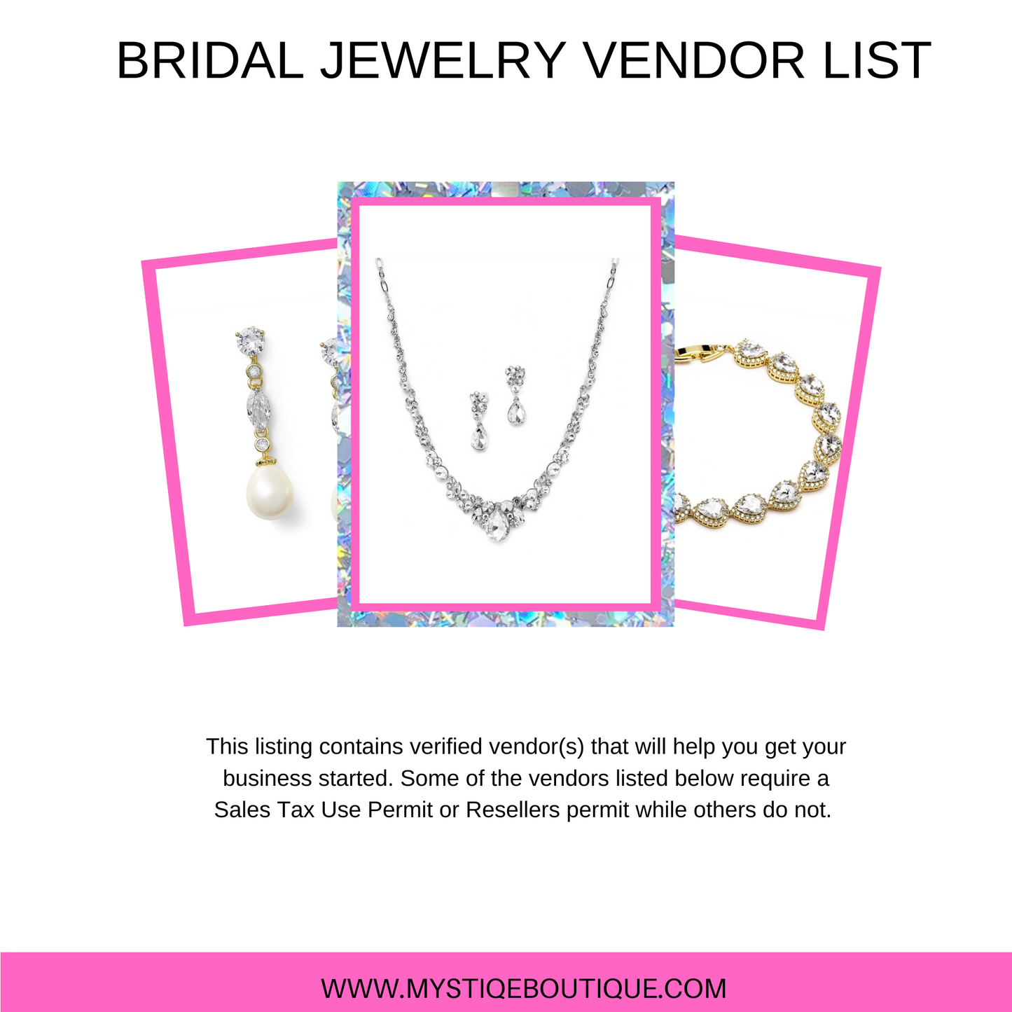 Bridal Jewelry Vendor List