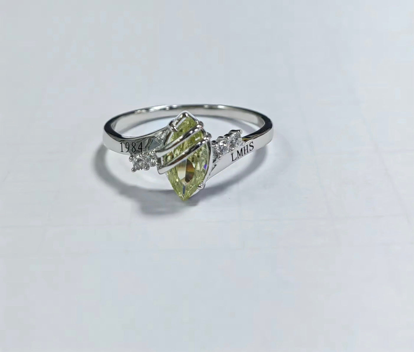 Promo Sterling Silver Marquise Class Ring