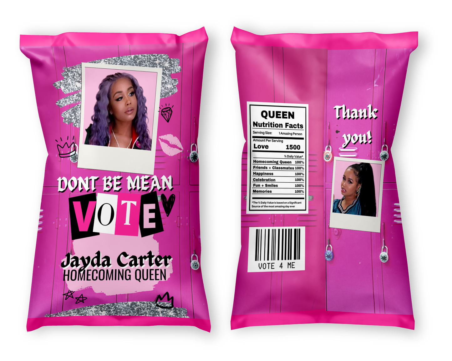 Custom Chip bag Label Mockup