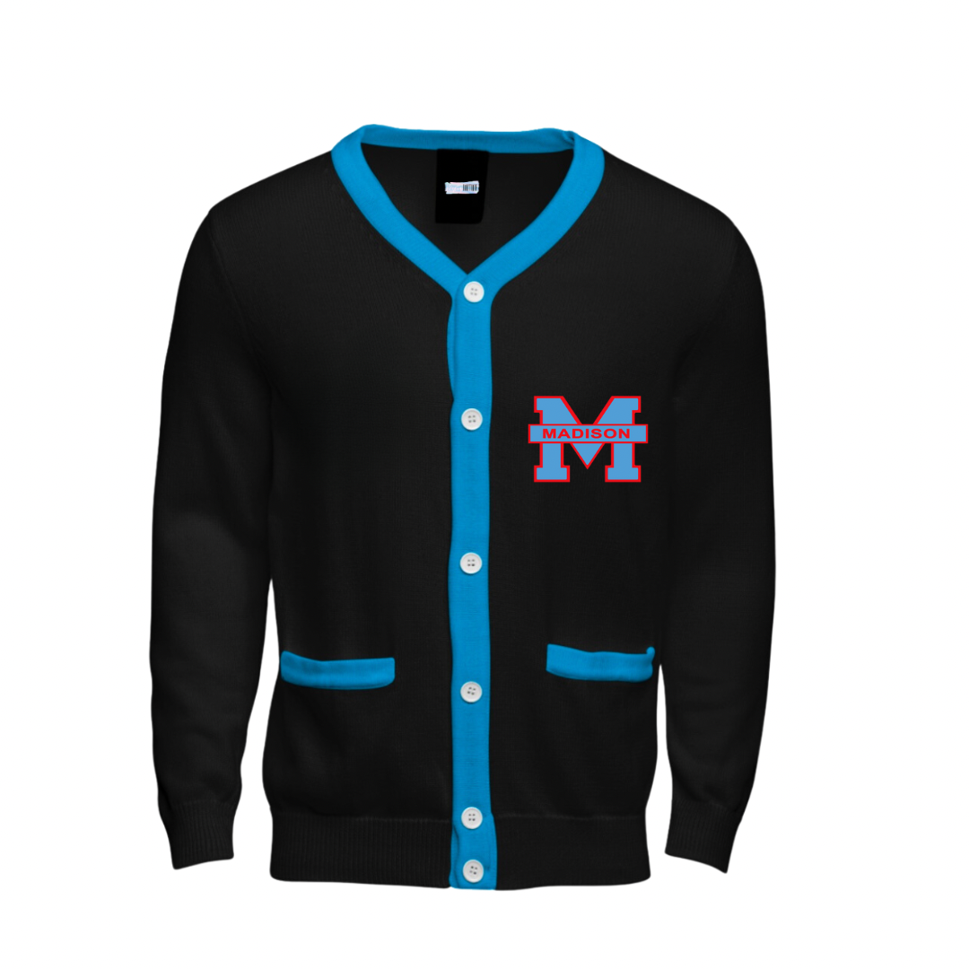 Black/Blue Madison Cardigan