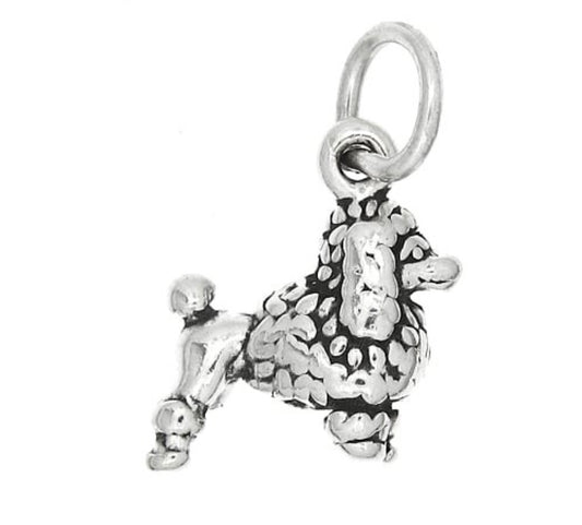 Tiny Poodle Dog Charm