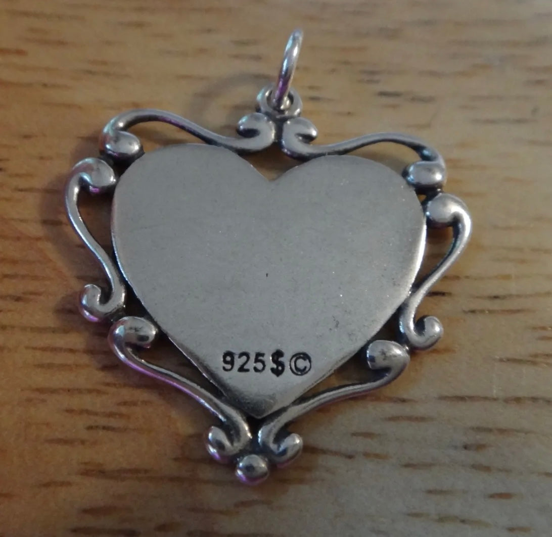 Happy Anniversary Heart Charm