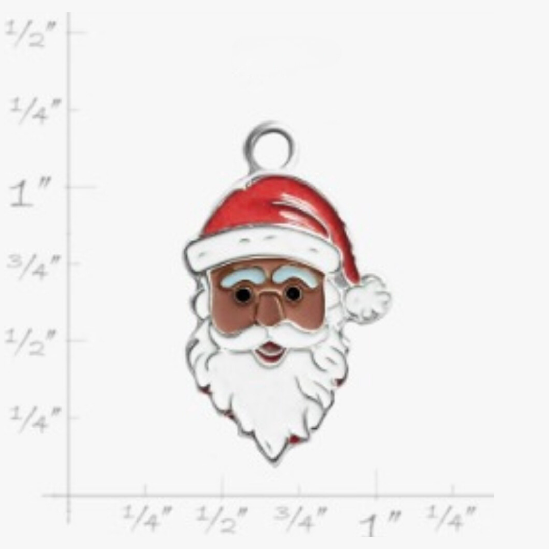 Black Santa Charm