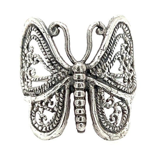 Detailed Butterfly Ring