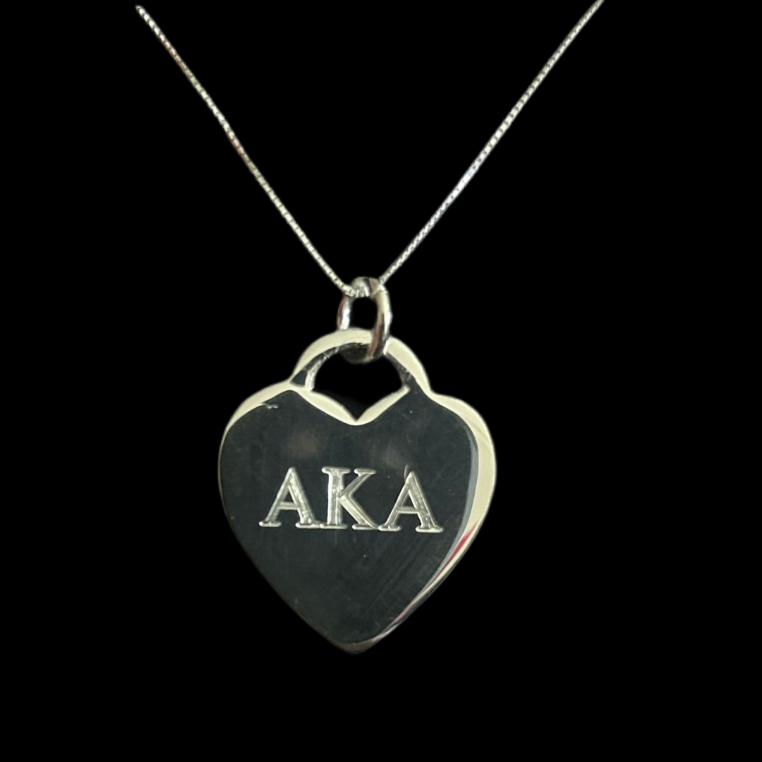 Greek Sorority Heart Charm