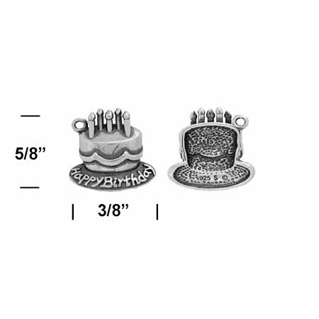 "Happy Birthday" Cake Charm