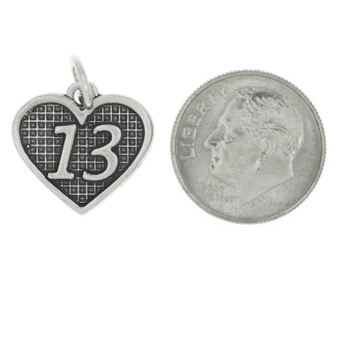 13 Heart Charm