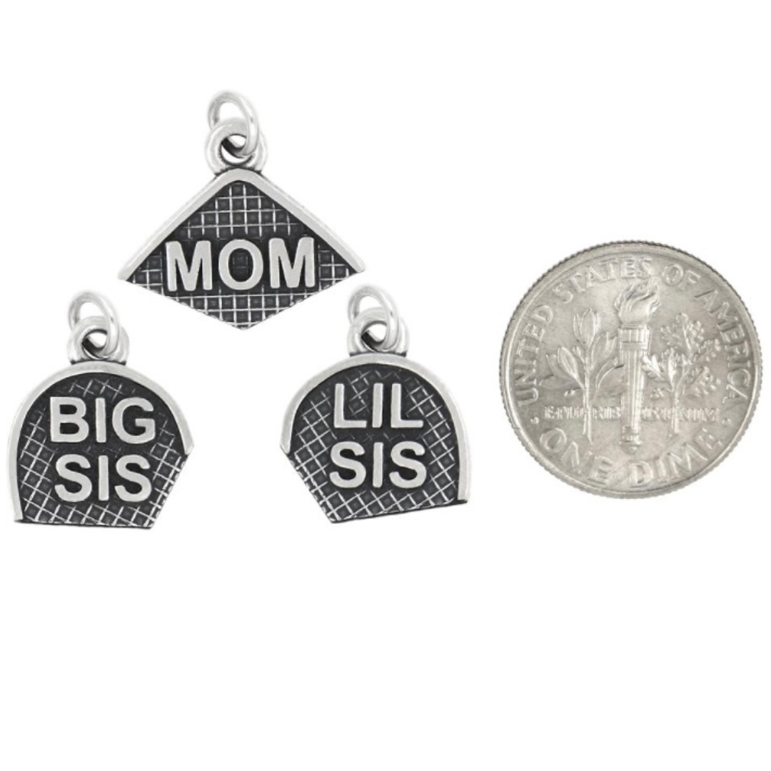 Mom Big Sis Lil Sis Shareable Charm