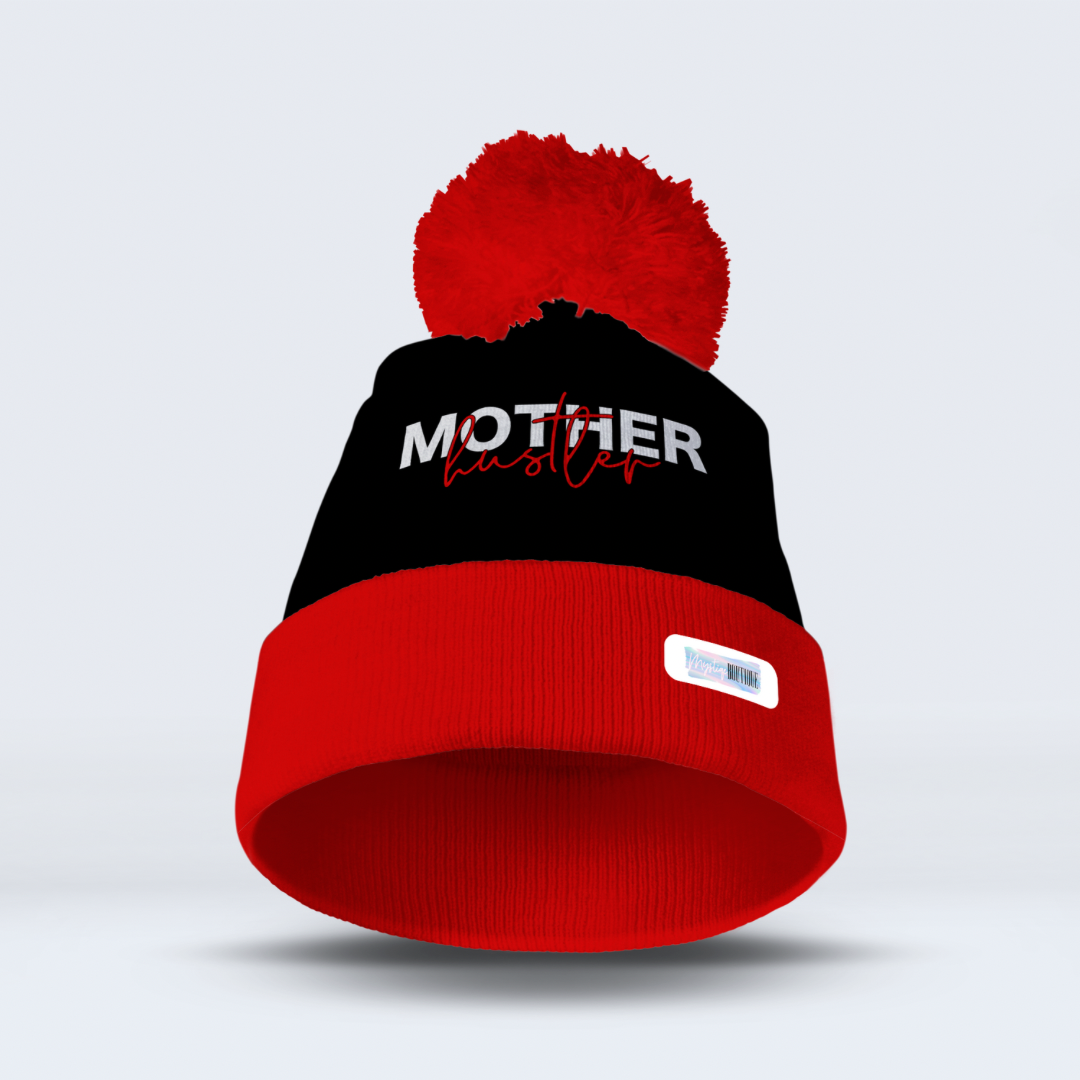 Custom Pom Pom Beanie Mockup