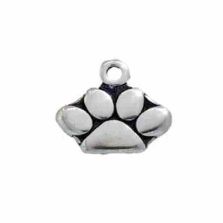 Dog Paw Print 13mm Charm