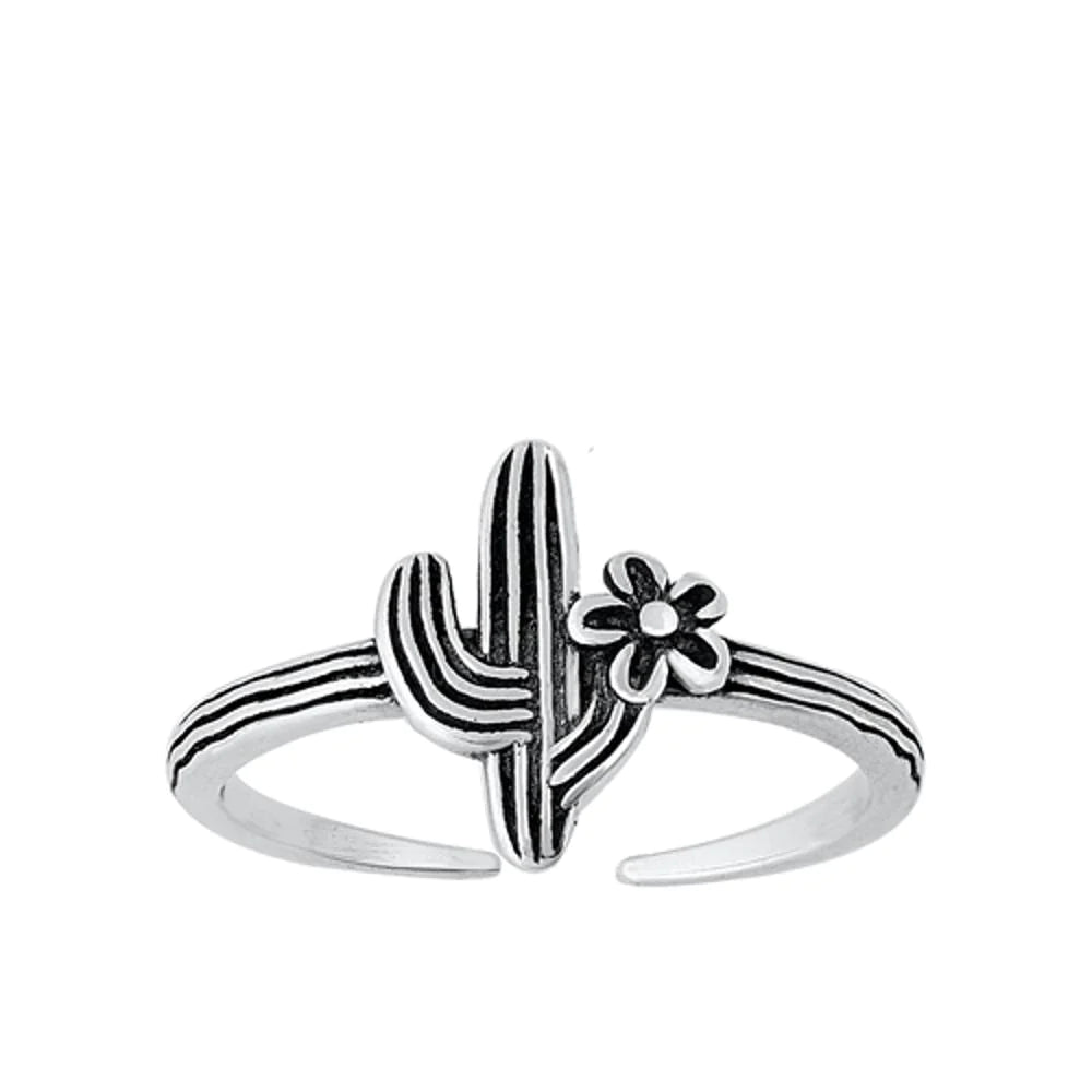 Cactus Flower Toe Ring