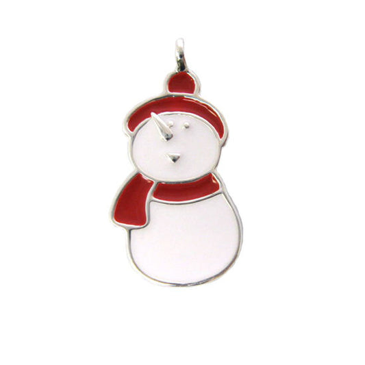 Enamel Snowman Charm