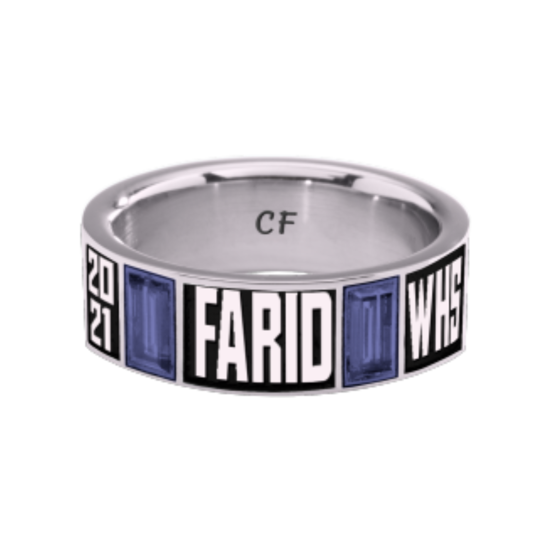 Men's Sterling Class Ring Band