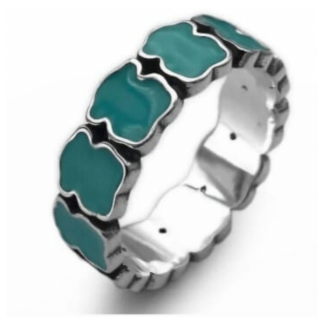 Turquoise Bear Ring