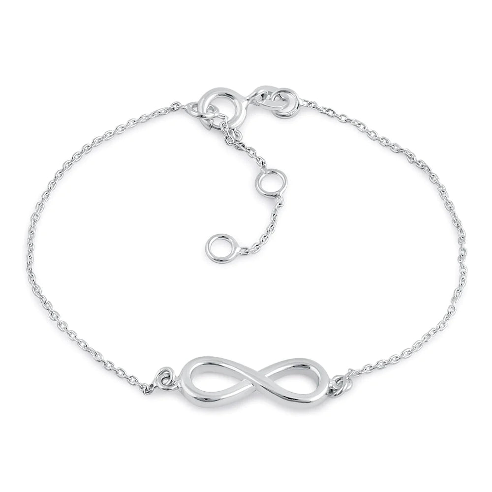 Sterling Silver Infinity Bracelet