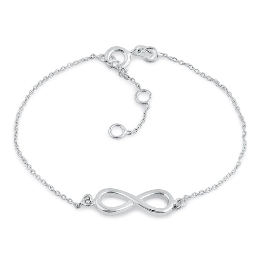 Sterling Silver Infinity Bracelet