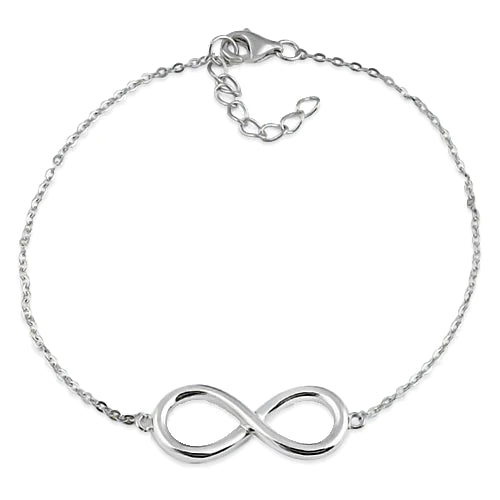 Sterling Silver Classic Infinity Bracelet