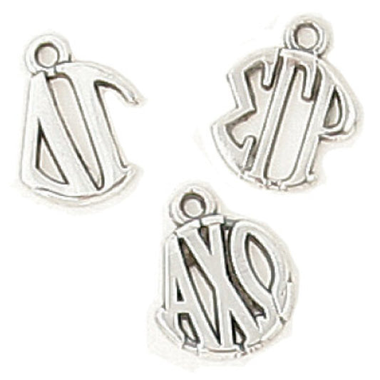 Greek Circle Letter Charm