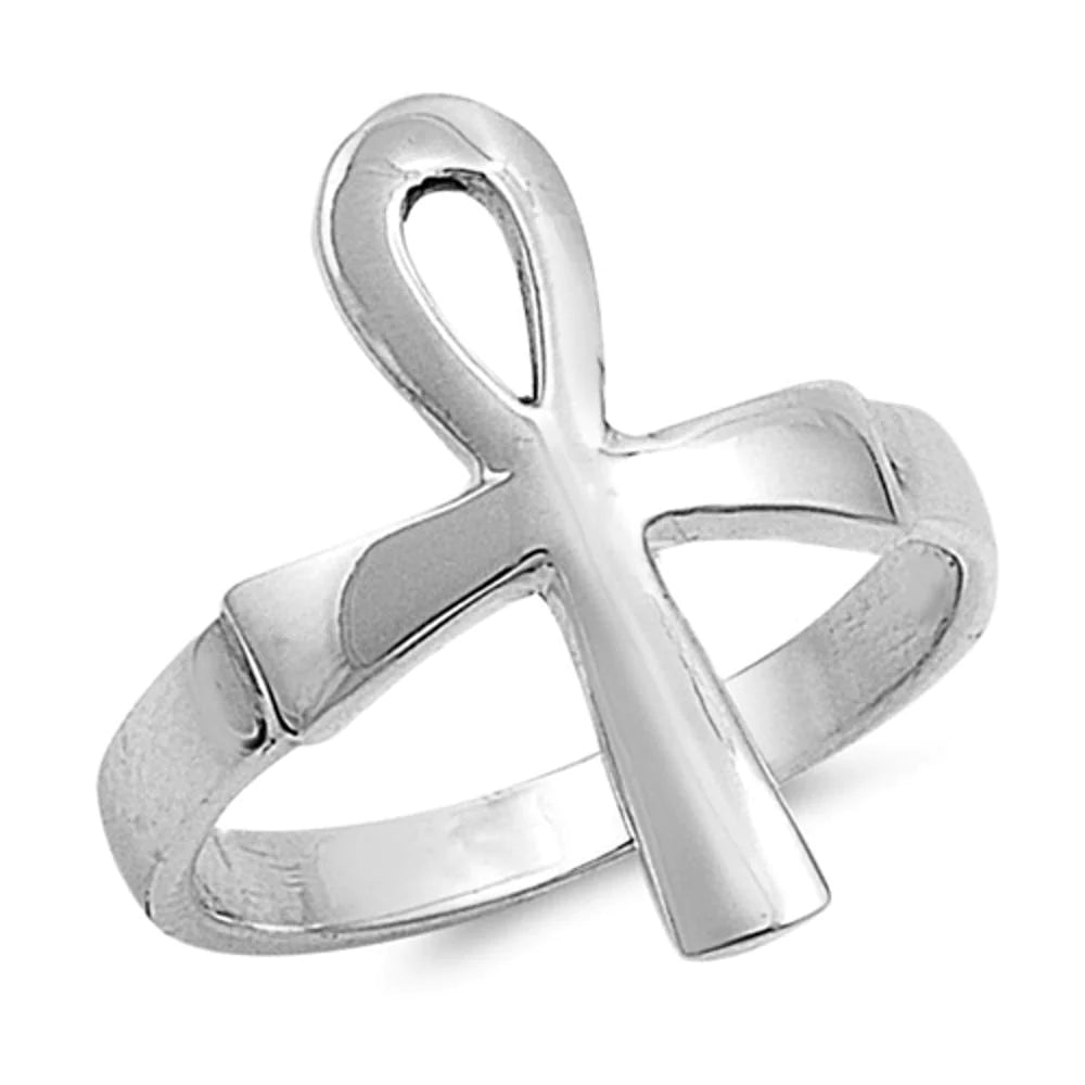 Ankh Cross Ring