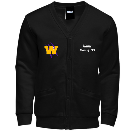 Wossman Yellow Alumni Cardigan