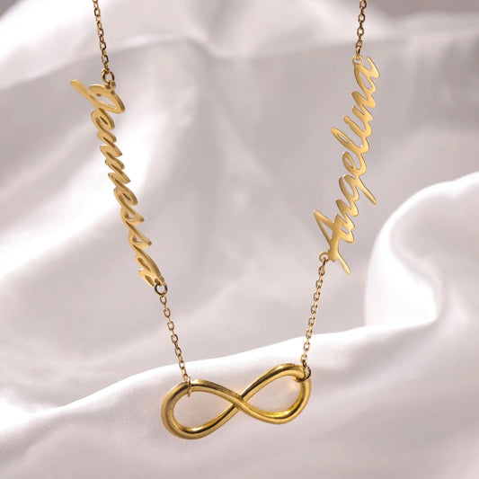 Infinity Two Name Necklace