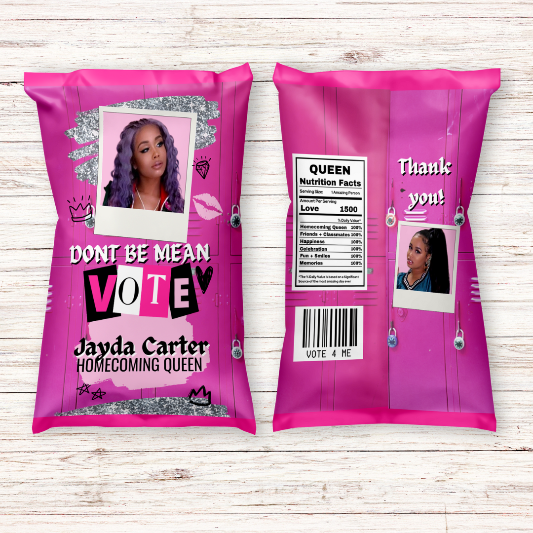 Custom Chip bag Label Mockup