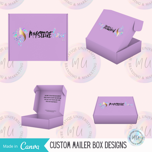 Custom Mailer Box Design Mockup