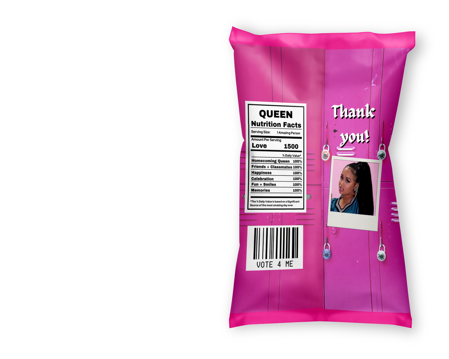 Custom Chip bag Label Mockup