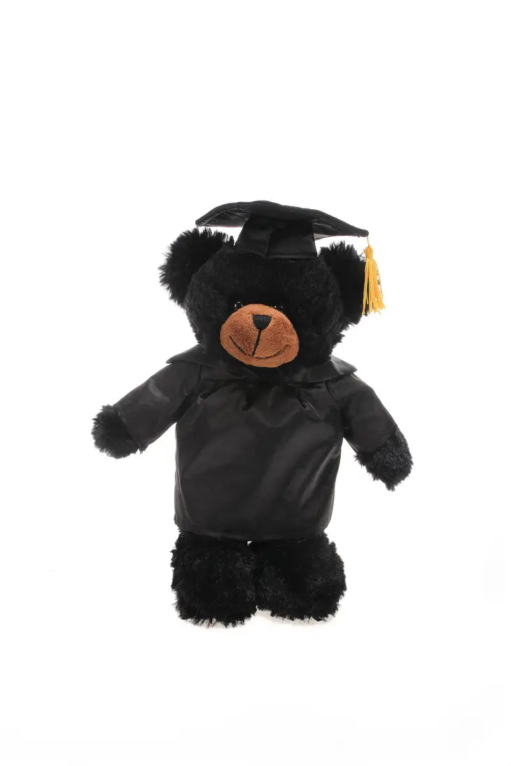 11" Black Graduation Bear