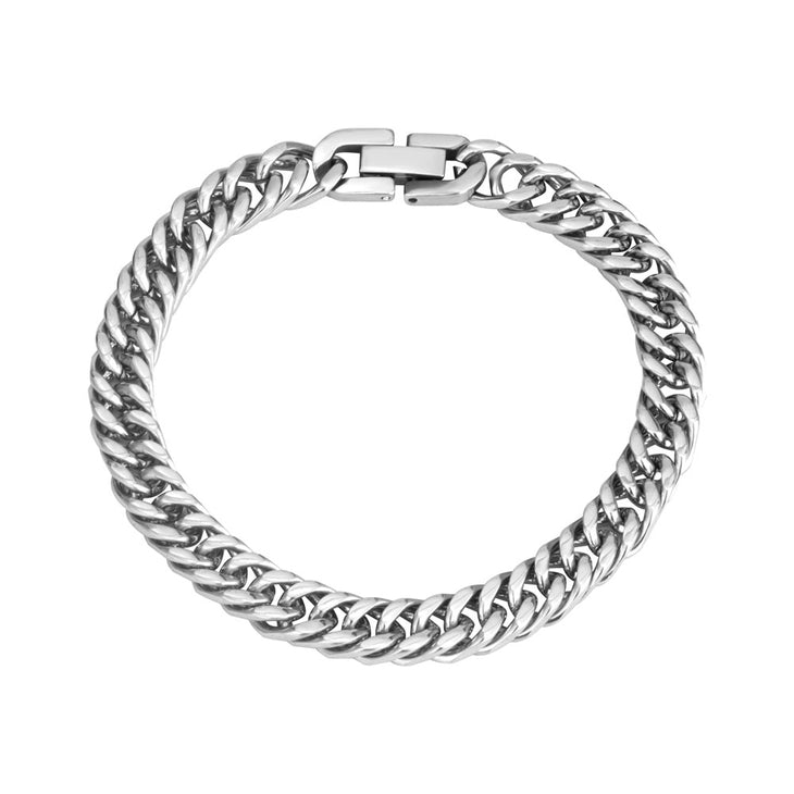 Silver Cuban Link Bracelet