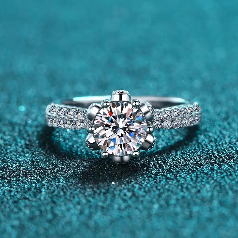 Six-Prong Moissanite Engagement Ring