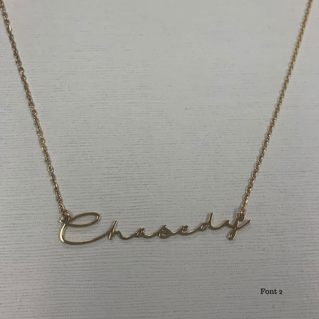 Signature Name Necklaces