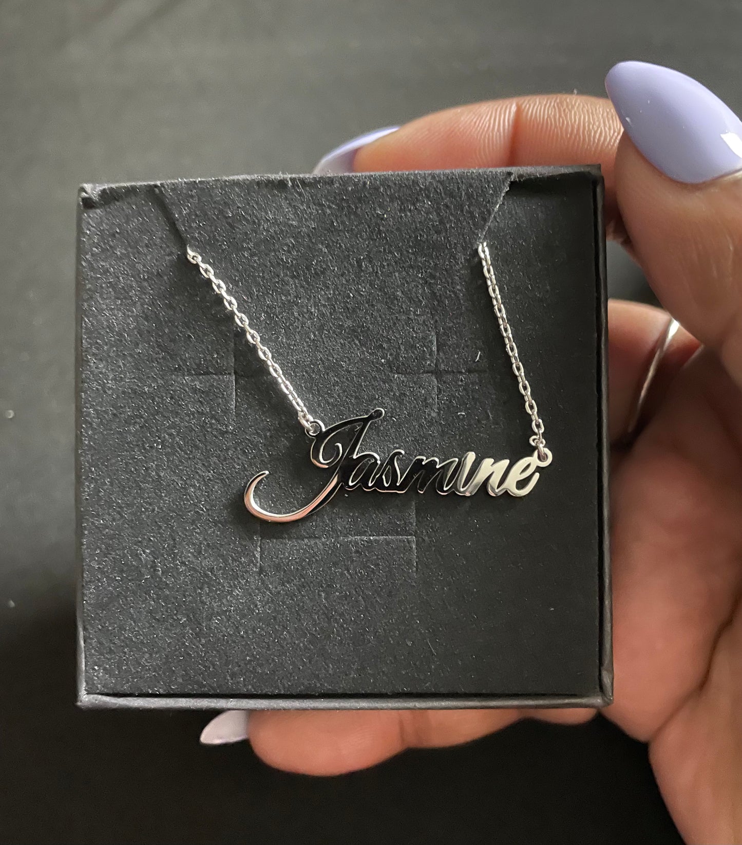 Light Script Name Necklace