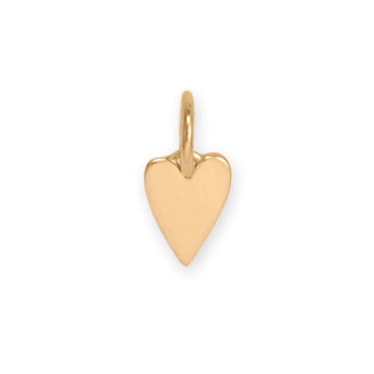 14 Karat Gold Tiny Heart Charm