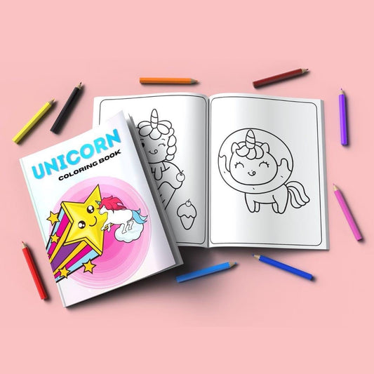 Custom Activity/Coloring Book Cover Mockup