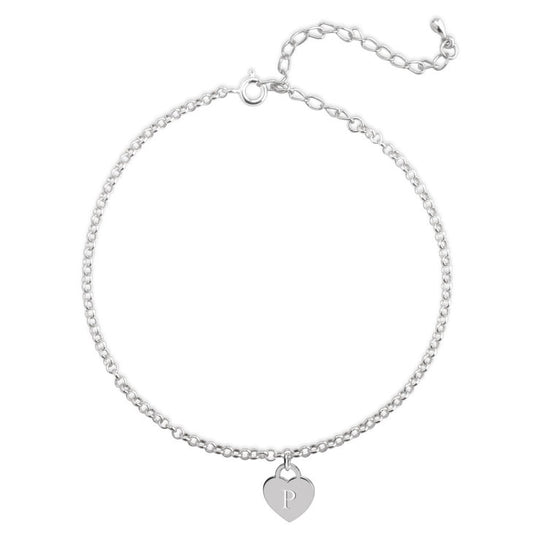 Initial Heart Anklet