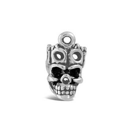 Crowned Skull Charm