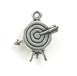 3D Archery Target Charm