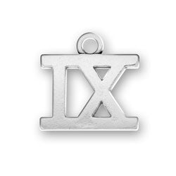 Roman Numeral IX Charm