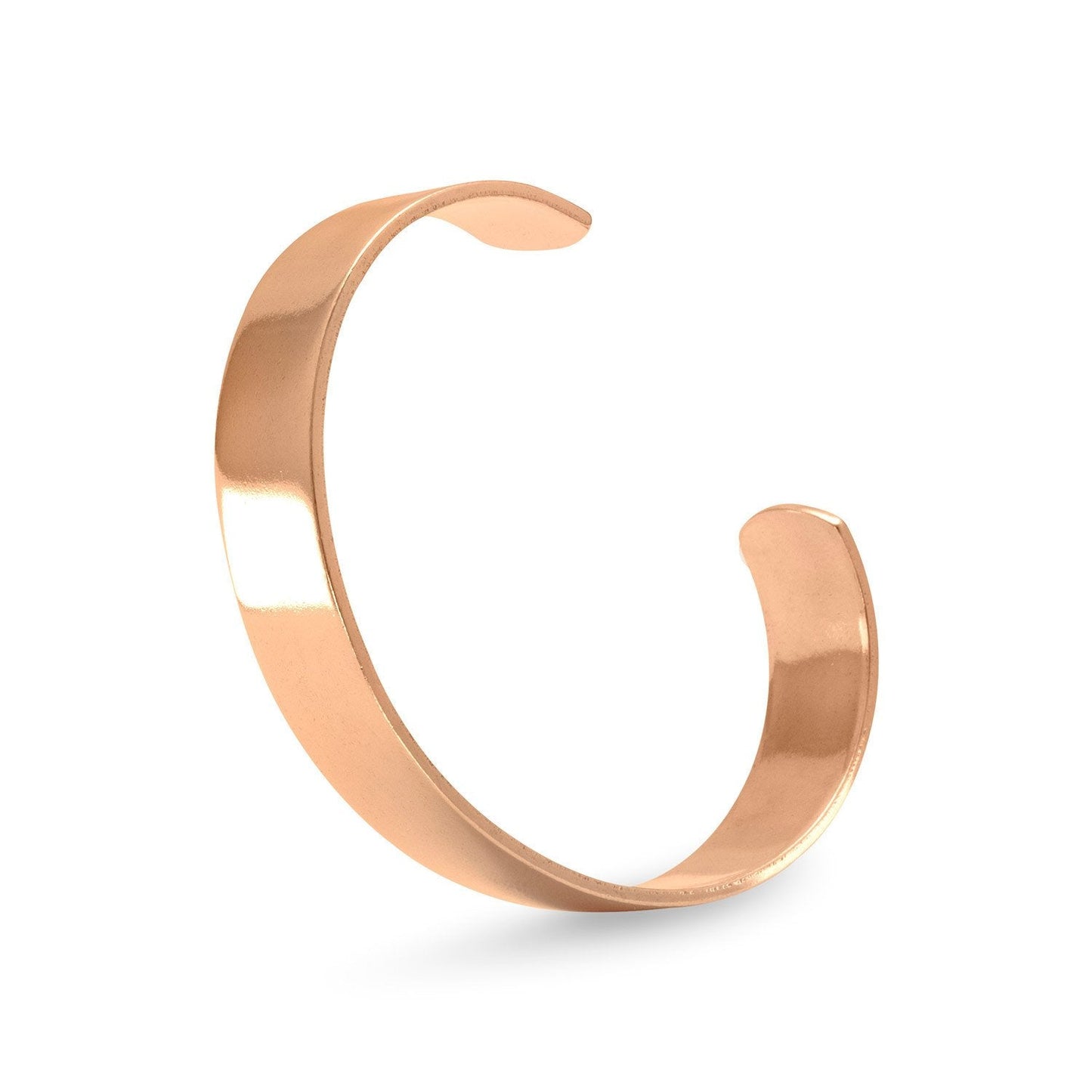 Polished Solid Copper Cuff Bracelet