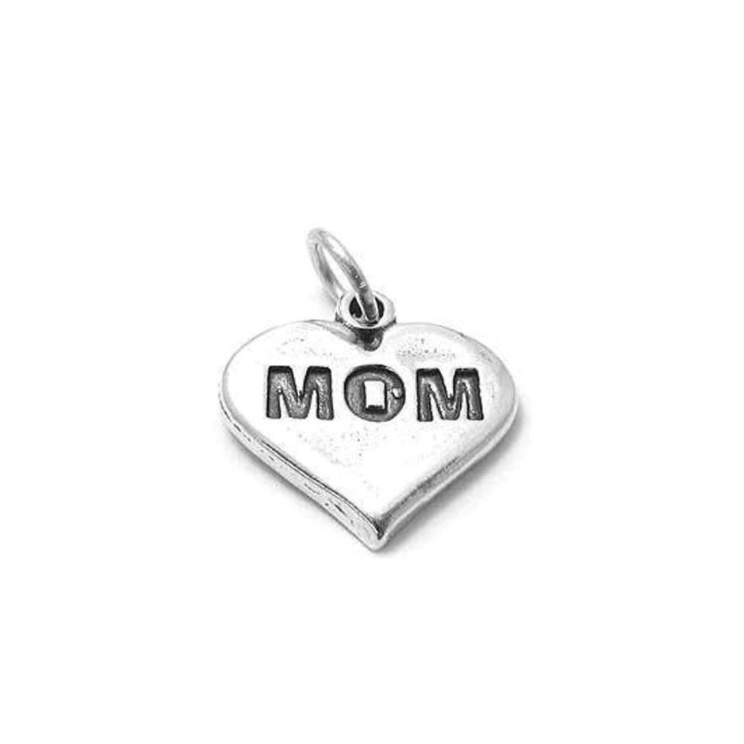 "Mom" Heart Charm